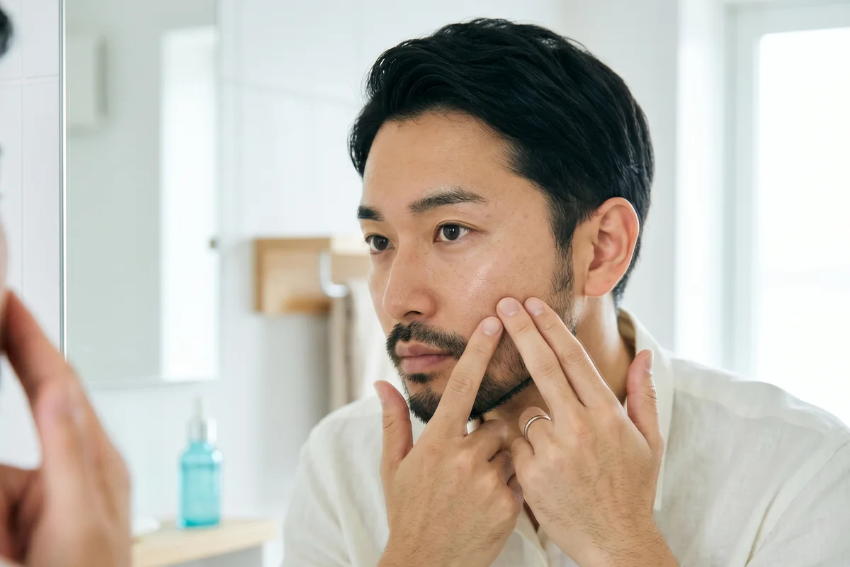 ハイドラフェイシャルの頻度を肌質に合わせて確認する30代男性